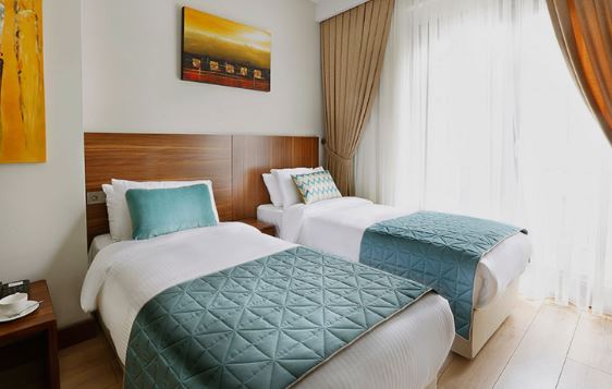 Ekonomik Iki Ayrı Yataklı Oda, Manzarasız